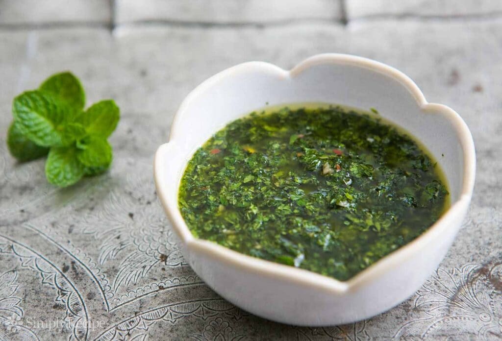 mint chimichurri recipe