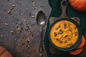 Pumpkin Soup with Pumpkin Seeds