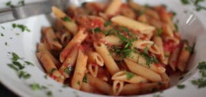 Spicy Vodka Tomato Cream Sauce With Penne Pasta