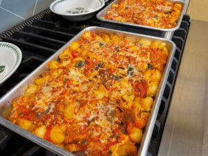 Baked Conchiglioni with Pork and Mushroom Sauce