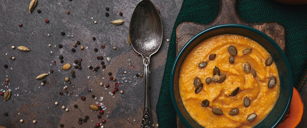 Pumpkin Soup with Pumpkin Seeds