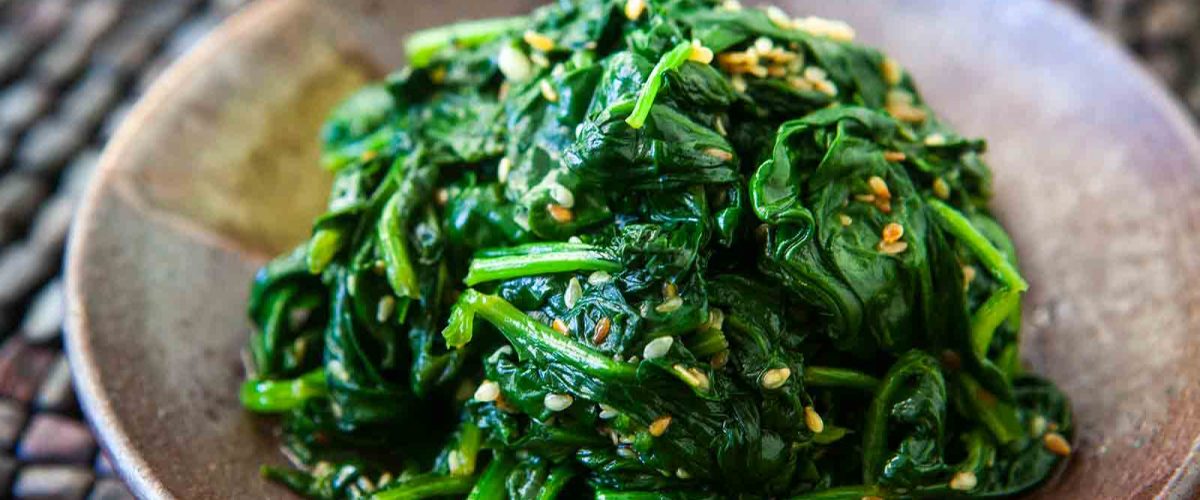 Sauteed Spinach with Toasted Sesame Oil Sunshine Dawn